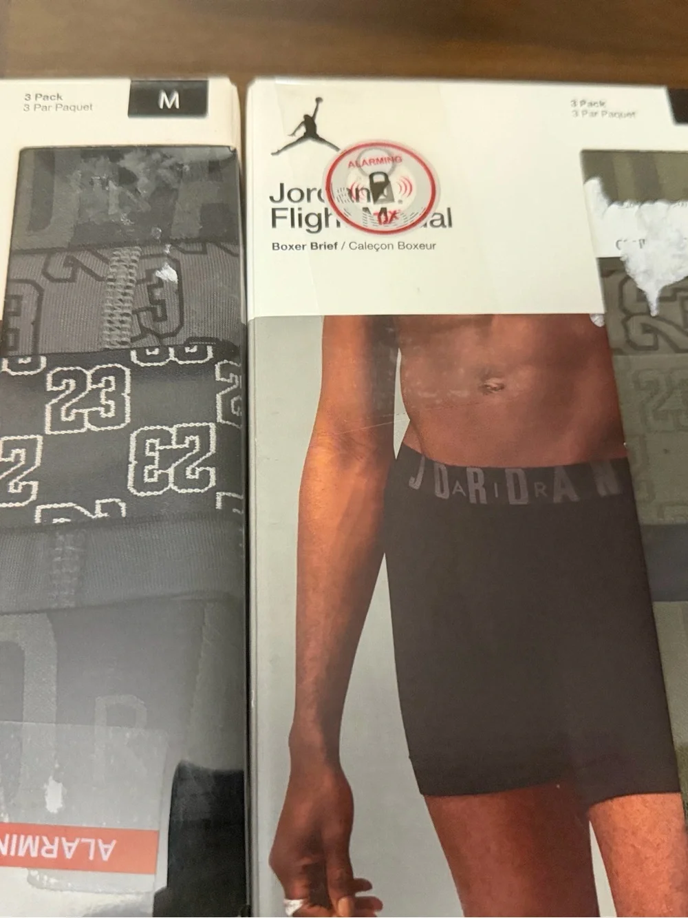 Jordan Flight Modal Boxer Briefs 3 Pack Men's Size medium lot 9 briefs total